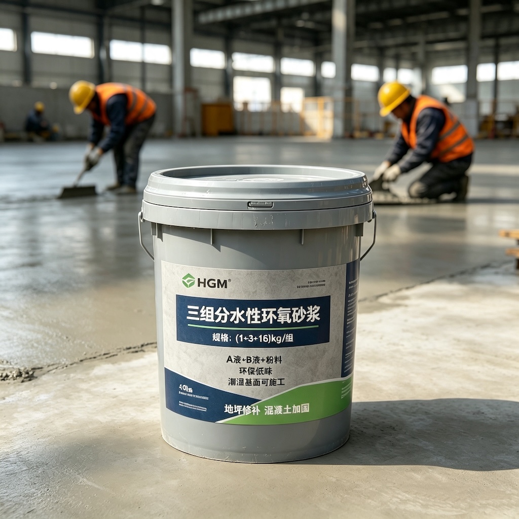 嘉鱼三组份水性环氧砂浆
